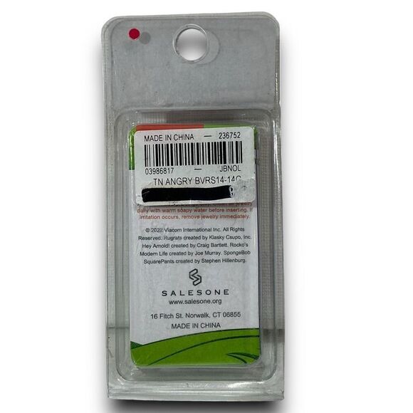 Nickelodeon Angry Beavers 14 Gauge 316L Belly Button Navel Ring - Picture 3 of 6